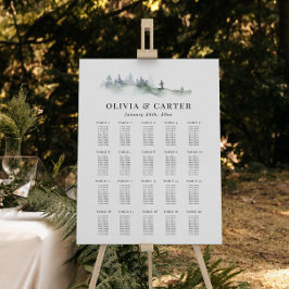Pine Crest-stoelenkaart Poster