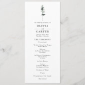 Pine Crest Trouwprogramma Programmakaart (Voorkant)