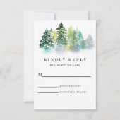 Pine Crest Wedding RSVP (Voorkant)