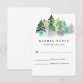 Pine Crest Wedding RSVP (Voorkant / Achterkant)