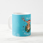 Pine Deer - Kerst Reindeer Kop (Voorkant links)