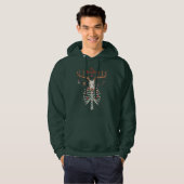 Pine Deer - Kerst Reindeer Kop Hoodie (Voorkant volledig)