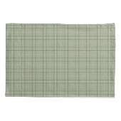 Pine Deer Plaid - saliegroen cabincore tartan.  Kussensloop (Achterkant)