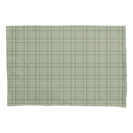 Pine Deer Plaid - saliegroen cabincore tartan.  Kussensloop (Voorkant)