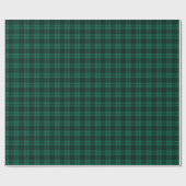 Pine donkergroen klassiek geruite tartan patroon cadeaupapier (Vlak)