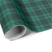 Pine donkergroen klassiek geruite tartan patroon cadeaupapier (Rol Hoek)