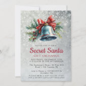 Pine en Bell Grey Geheim Kerstfeest Kaart (Voorkant)