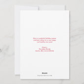 Pine en Berry Joy Holiday-fotokaart Feestdagenkaart (Achterkant)