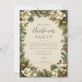 Pine en Berry Winter Vakantie Kaart (Voorkant)