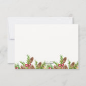 Pine en bessen Hartelijk dank Bedankkaart (Achterkant)