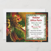 Pine en Bows Kerstuitnodigingen Kaart (Voorkant)