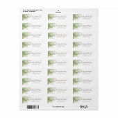 Pine en Ferns Holiday Return-label Etiket (Full Sheet)