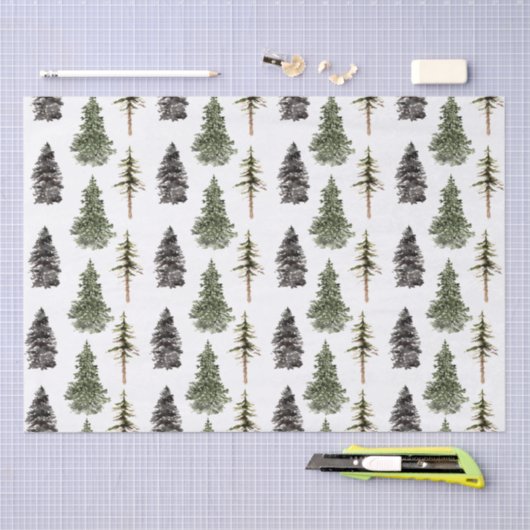 Pine- en saus-boombosweefselpapier tissuepapier (Craft)