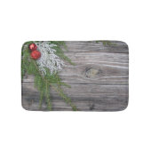 Pine en Weathered Wood met kerstmis Badmat (Voorkant)