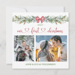 Pine Eucalyptus Onze eerste kerstfotokaart