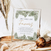 Pine feestelijke bruiloft in plaats van gunsten te poster