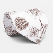 Pine fir kerstboomcedar spruce cons stropdas (Opgerold)