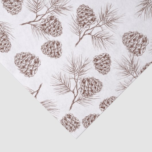 Pine fir kerstboomcedar spruce cons tissuepapier (Detail)