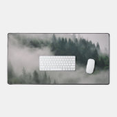Pine Foggy Forest XXL Grote Extended Desk Mouse Bureaumat (Keyboard & Muis)