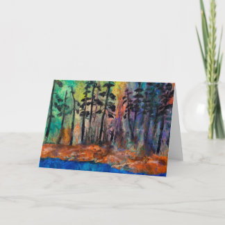 Pine Forest Art Wenskaart Kaart