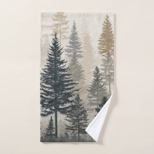 Pine Forest Bad Handdoek (Handdoek)