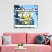 Pine Forest Familie Boom Vier Generatie Canvas Kun (Insitu (Woonkamer))