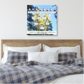 Pine Forest Familie Boom Vier Generatie Canvas Kun Afdruk (Insitu (Slaapkamer))