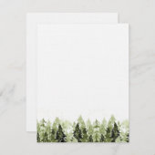 Pine Forest Flat Note Kaart (Voorkant / Achterkant)