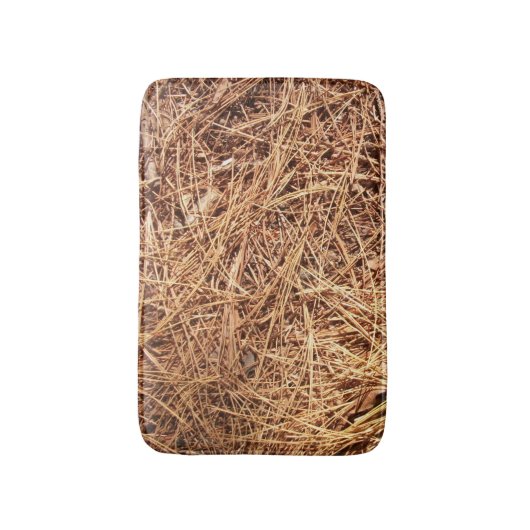 Pine Forest Floor, Pine Needles Badmat (Voorkant Verticaal)
