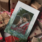 Pine Forest-foto Feestdagenkaart