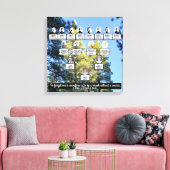 Pine Forest foto stamboom 4 generatie Canvas Afdruk (Insitu (Woonkamer))