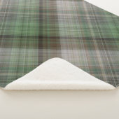 Pine Forest Groen en Bruin Plaid Sherpa Deken (3/4)
