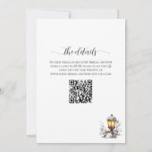 Pine Forest in Snow Elegant Bridal Shower Kaart (Achterkant)