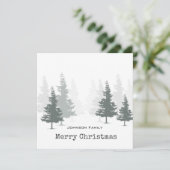 Pine Forest-kerstvakantie Kaart (Staand voorkant)