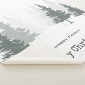 Pine Forest-kerstvakantie Sherpa Deken (3/4)