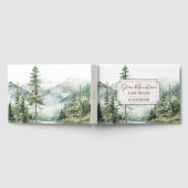 Pine Forest Lake Landscape House Cabin Guestbook Gastenboek (Volledig)