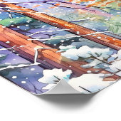 Pine Forest Landscape Home Decor Poster (Hoek)