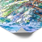 Pine Forest Landscape Home Decor Poster (Hoek)