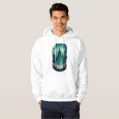 Pine Forest Landscape Hoodie met capuchon (Voorkant volledig)