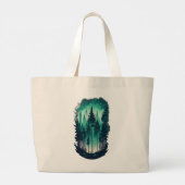 Pine Forest Landscape Jumbo Tas (Achterkant)