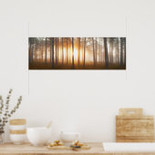 Pine Forest Landscape Poster (Keuken)