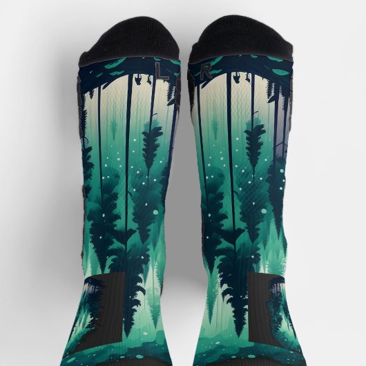 Pine Forest Landscape Sokken (Top)