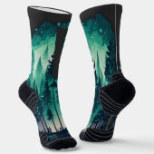 Pine Forest Landscape Sokken (Gebogen)