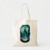 Pine Forest Landscape Tote Bag (Voorkant)