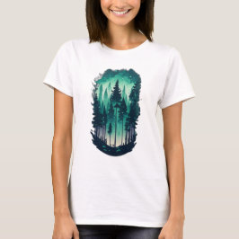 Pine Forest Landscape Vrouwen T-shirt