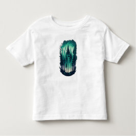 Pine Forest Landschap Fine Jersey Kinder Shirts
