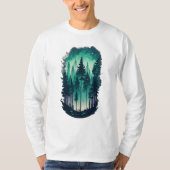 Pine Forest Landschap met lange mouwen T-shirt (Voorkant)