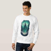 Pine Forest Landschap Sweatshirt (Voorkant volledig)