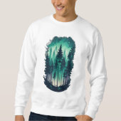 Pine Forest Landschap Sweatshirt (Voorkant)