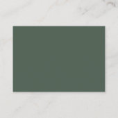 Pine Forest Mountains Luier Raffle Informatiekaartje (Achterkant)